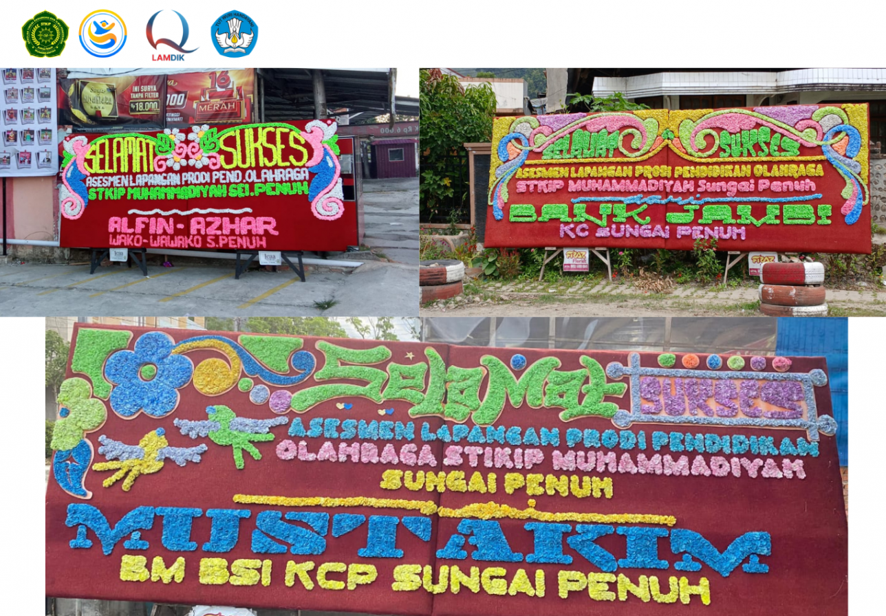 Ucapan Terima Kasih atas Dukungan dalam Asesmen Lapangan Prodi Pendidikan Olahraga STKIP Muhammadiyah Sungai Penuh